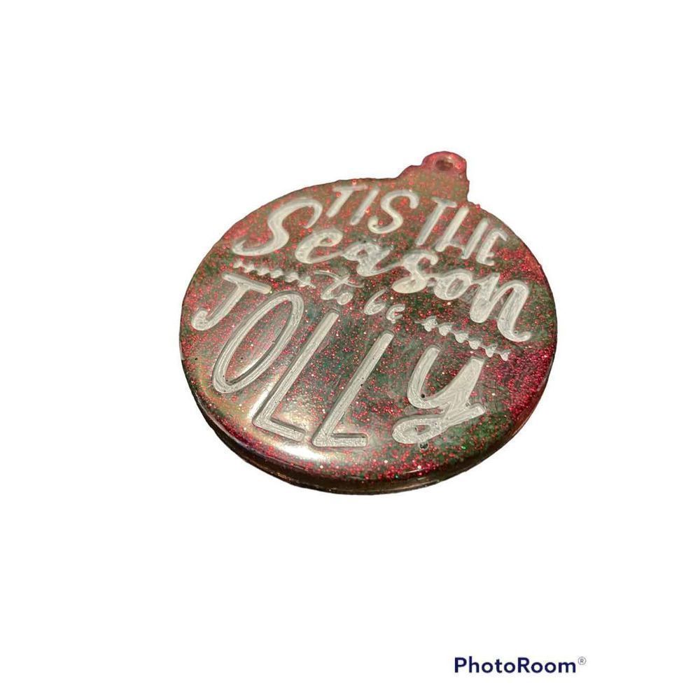 Handmade resin Christmas ornament